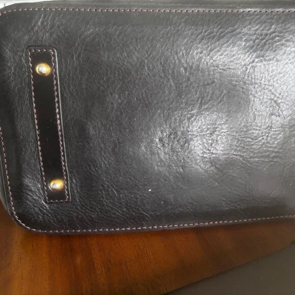 Dooney & Bourke Black Leather Satchel - BAG SALE! - Picture 6 of 14